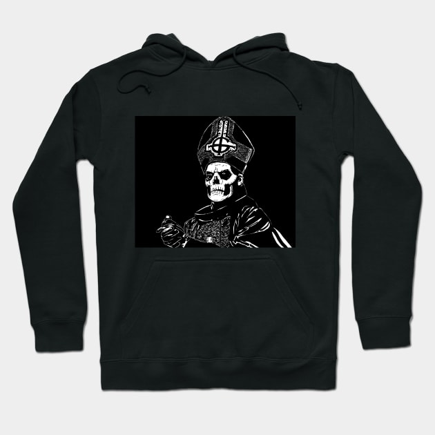 Papa Emeritus II - Front only Hoodie by A&A Designs